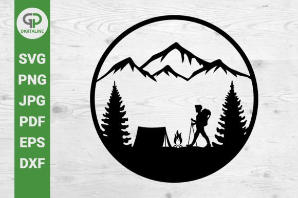 Download Wilderness Hiking and Camping SVG - Wilderness Collection