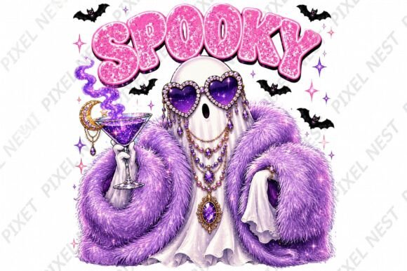 Download Spooky Glam Ghost PNG Design - Ghost Collection