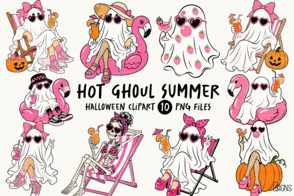 Download Hot Ghoul Summer Halloween Ghost Bundle - Ghost Collection