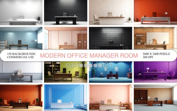 Download Modern Office Manager Room Interior Wall - Premium Resources