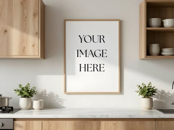 Download Modern Wood Kitchen Counter Mockup - Premium Bundle