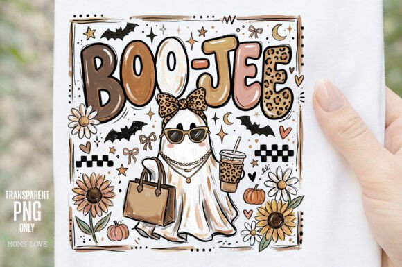 Download Boo Jee Trendy Ghost Halloween PNG - Ghost Collection