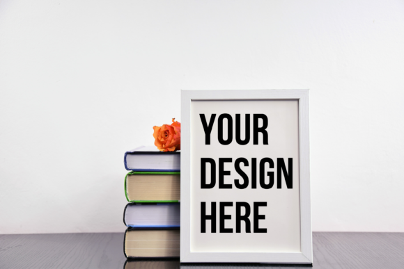 Download Vertical Frame Mockup, Modern Wood - Premium Resources