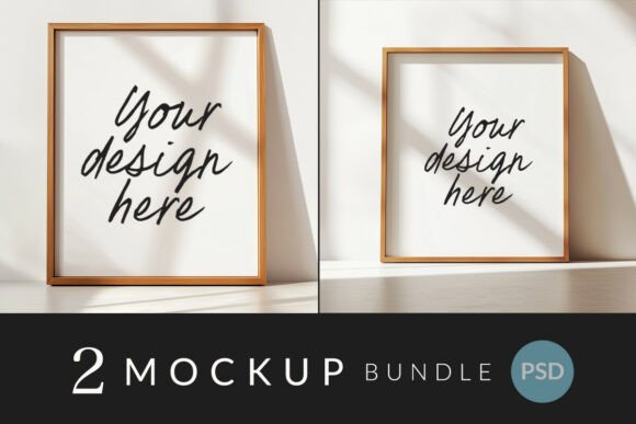 Download Modern Wood Frame Bundle PSD - Premium Bundle